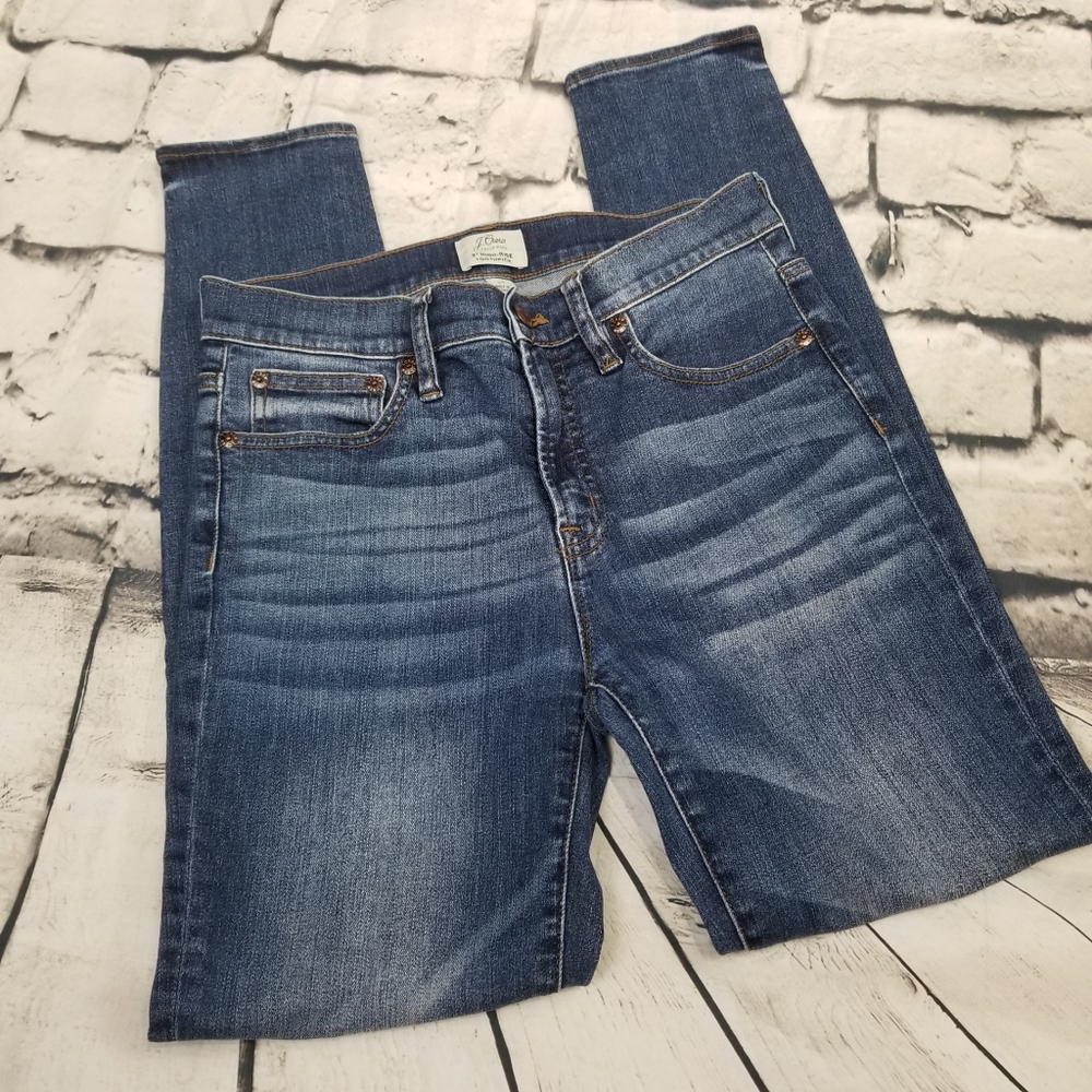 J. Crew Toothpick 9"  inch High Rise Jeans